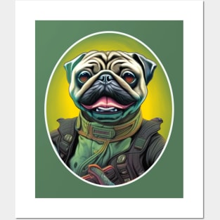 Commander Puggy Posters and Art